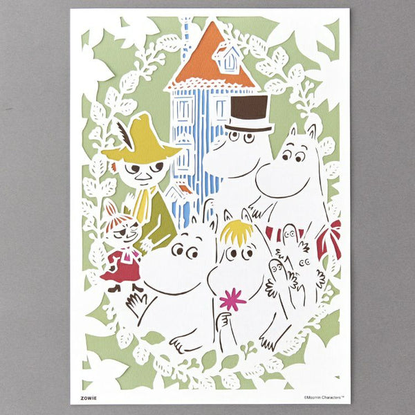 切り絵 A4サイズ（ムーミン谷のなかまたち） - MOOMIN SHOP