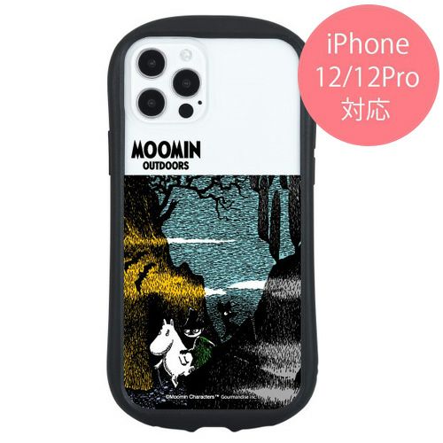 グルマンディーズ ムーミン iPhone12/12 Pro (6.1インチ) 対応 ハイブリッドクリアケース 不気味な森 MMN-43A