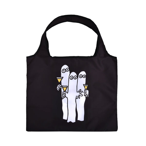 Nordicbuddies ショッピングバッグ（ニョロニョロ/ブラック）HATT122A