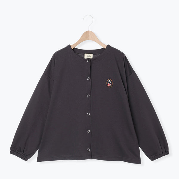 カモミールさん　専用 Moomin×Samansa Mos2】ミニ裏毛カーディガン（チャコール