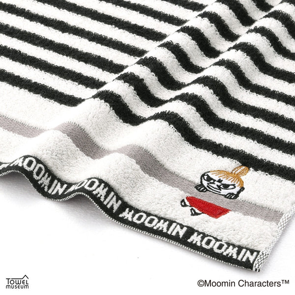 フェイスタオル（リトルミイボーダーⅡ/BK）47-0562150BK - MOOMIN SHOP