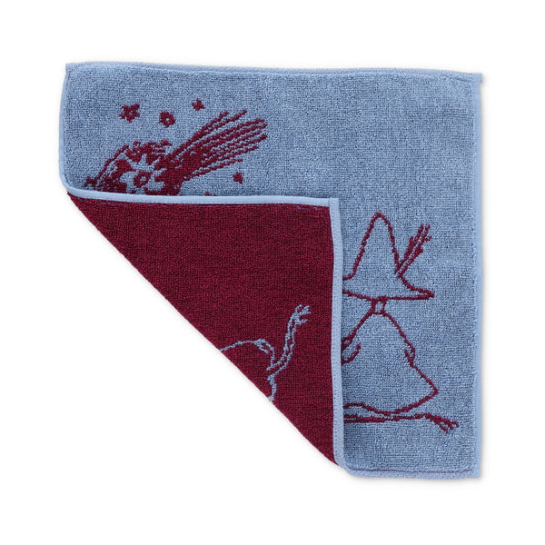 ★SALE★スムース天竺fishアイスクリーム＊パッチハンカチ＊19×14 Hippopotamus タオルハンカチ（80th Craft/B）64-4710150 - MOOMIN SHOP