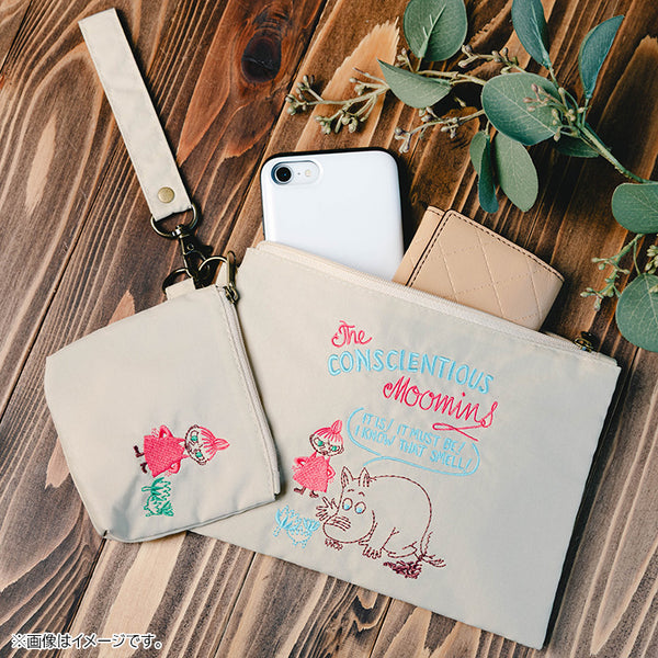 新品】Elizabeth Scarlett 蓮の花刺繍ポーチ 日本未入荷 刺しゅう2連 新品】Elizabeth Scarlett 蓮の花刺繍ポーチ 日本未入荷 刺しゅう2連