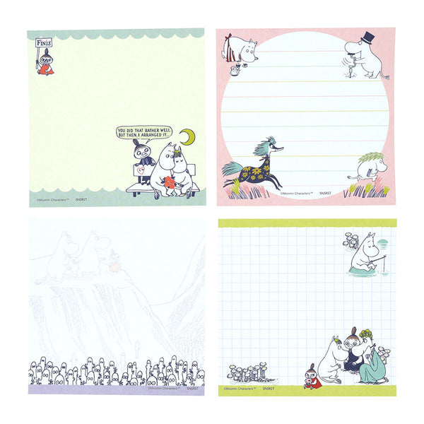 ハムリーマーケット　メモ帳 スクエアメモ（ブルー）S2852888 - MOOMIN SHOP