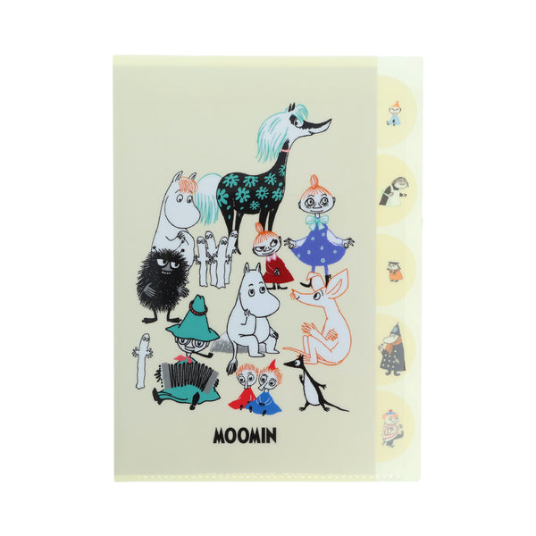 ムーミン クリアファイル 自然デザイン ダイカットクリアファイル5P（ホワイト）S2177994 - MOOMIN SHOP