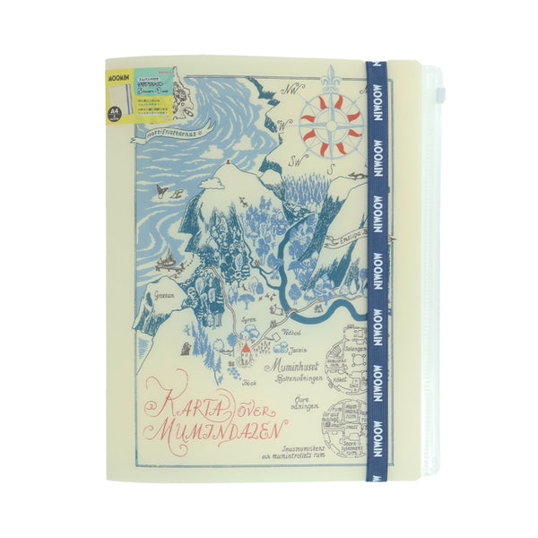 ゴムバンド付きクリアファイル5P＋F（地図）S2178010 - MOOMIN SHOP