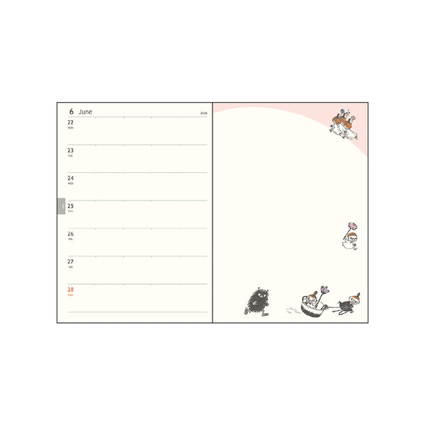 週間B6手帳ストーリーブック（なかま）S2959020【2025年10月始まり