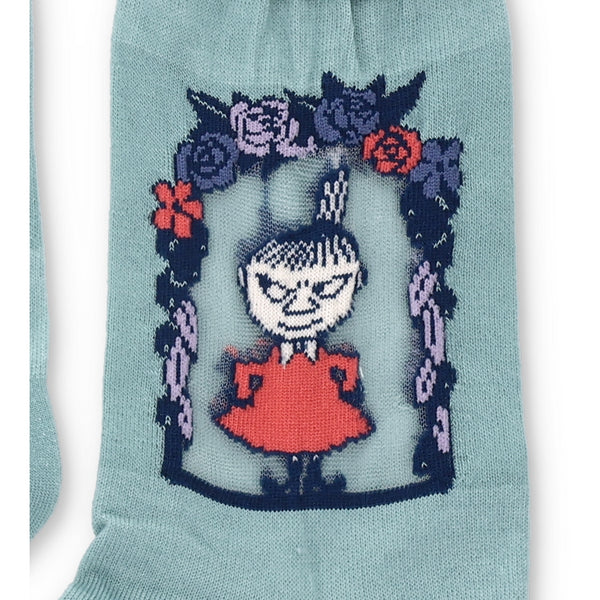 シースルークルーソックス（リトルミイ/グリーン）MNL654101-046