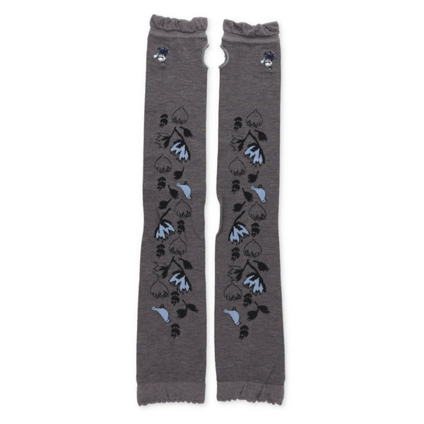 UVカット冷感アームカバー（リトルミイ刺繍/チャコール）MNG260282-002