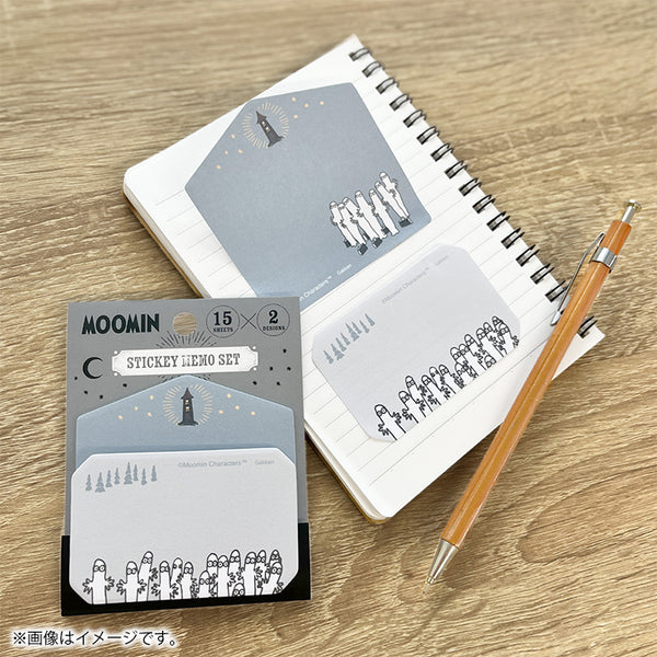 付箋セット（アウトドア/ニョロニョロ/GY）AM04865 - MOOMIN SHOP
