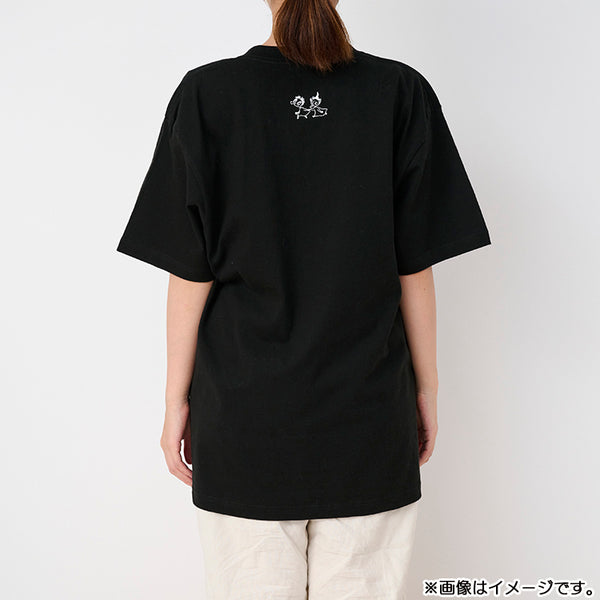プレミアムTシャツLサイズ（たのしいムーミン一家/飛行おに/BK