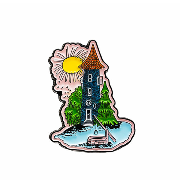 PINBOX ピンバッジ（朝日とムーミンやしき）PNX100036 - MOOMIN SHOP