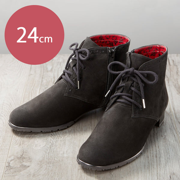リトルミイ どんどん歩けるらくらく4Eレザーブーツ 24cm 51308