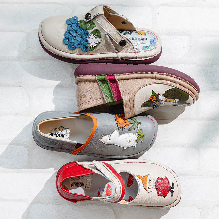 ムーミン 公式オンラインショップ 本革×快適な履き心地、エスタシオンのサンダル特集