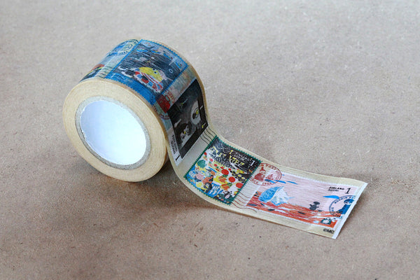 マスキングテープ（切手シリーズ/さびしがりやのクニット）moo-st002