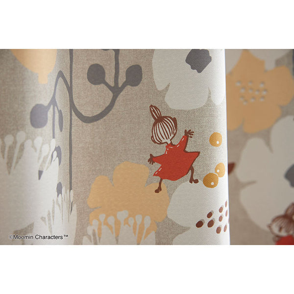 新品　ムーミン　カーテン　200cm丈✕4枚セット 遮光カーテン200cm丈1枚（タイニーフラワー/グレー）A1035