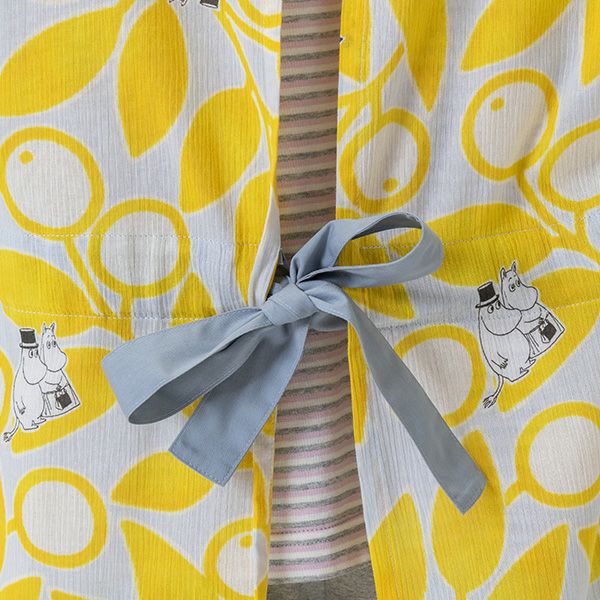 Crepe Print Apron (Leaf/Yellow) MOR108-42190