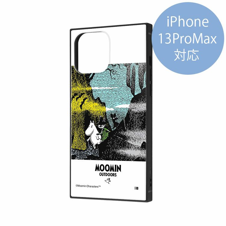 耐衝撃ハイブリッドケース KAKU【iPhone 13 Pro Max対応】（MOOMIN OUTDOORS/冒険）IQ-AP33K3TB/MT8