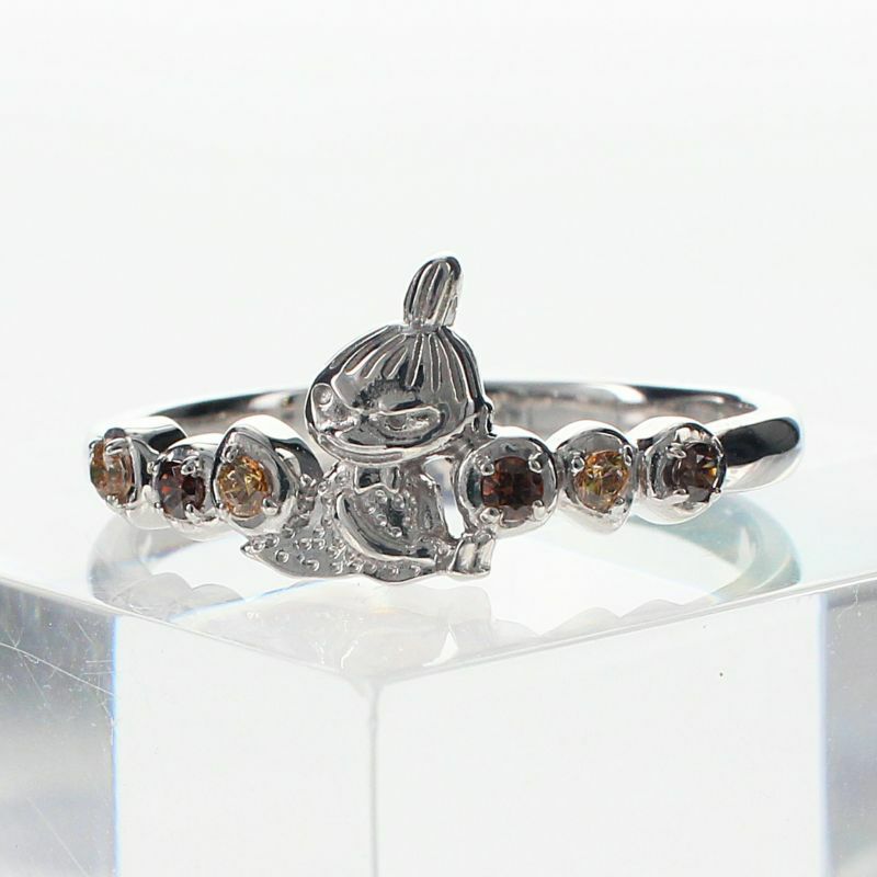 Little My Brown Stone Ring (Size 15) MLRSL001M <Order item>