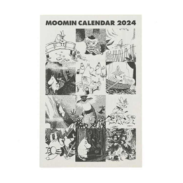 HIGHTIDE タブロイド判カレンダー（ムーミン）24NH005【2024年1月始まり】