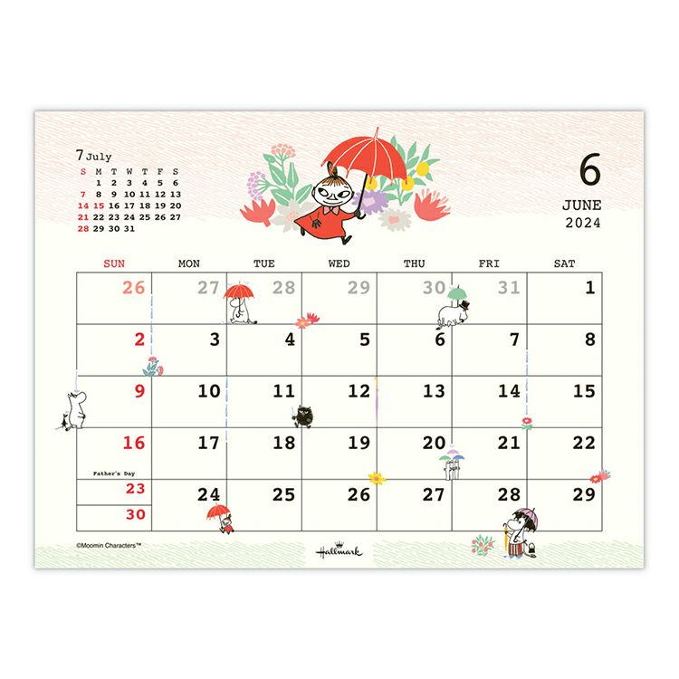 卓上カレンダー（リトルミイ）824327【2024年1月始まり】