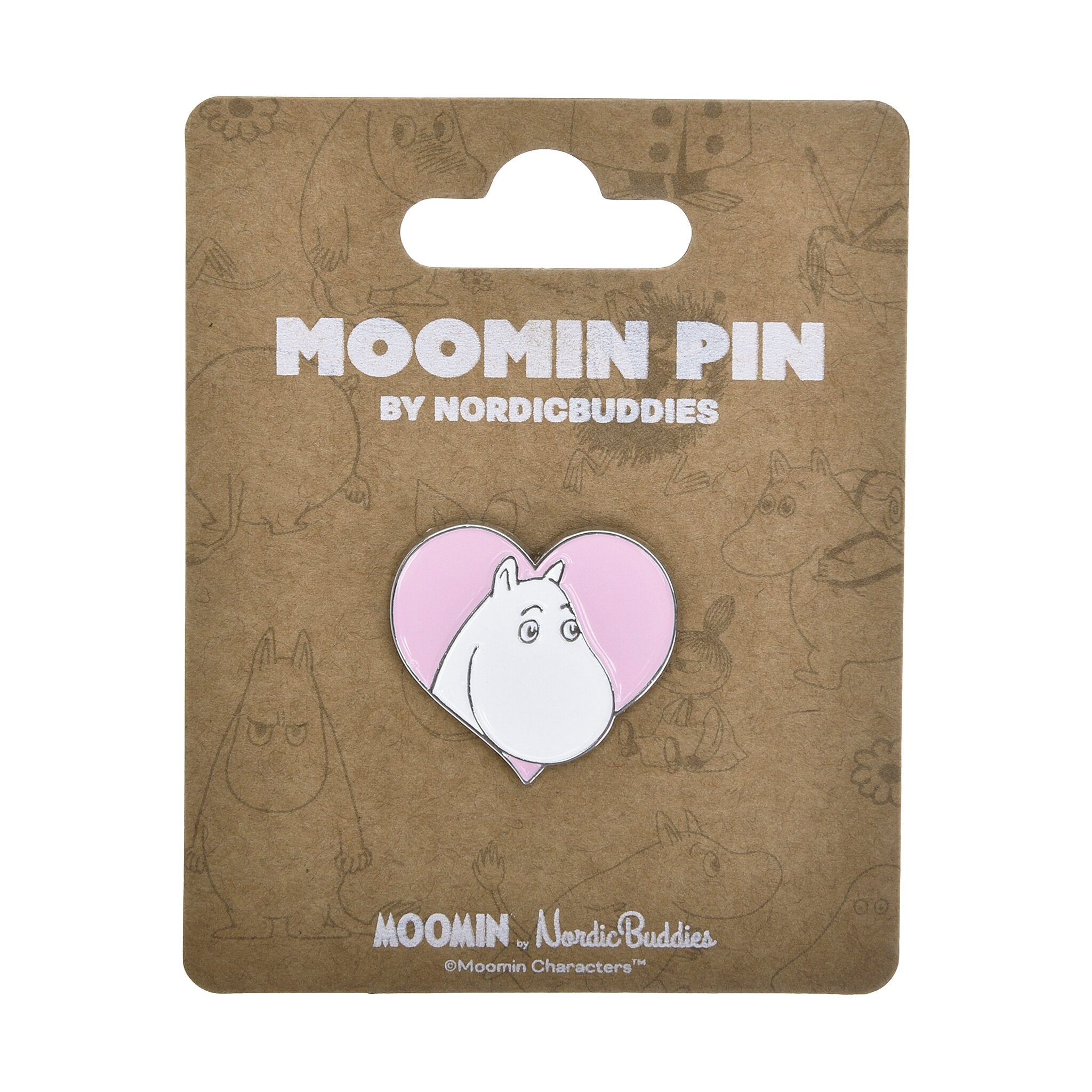 Nordicbuddies ピンバッジ（ムーミン/ハート）MPIN6 - MOOMIN SHOP