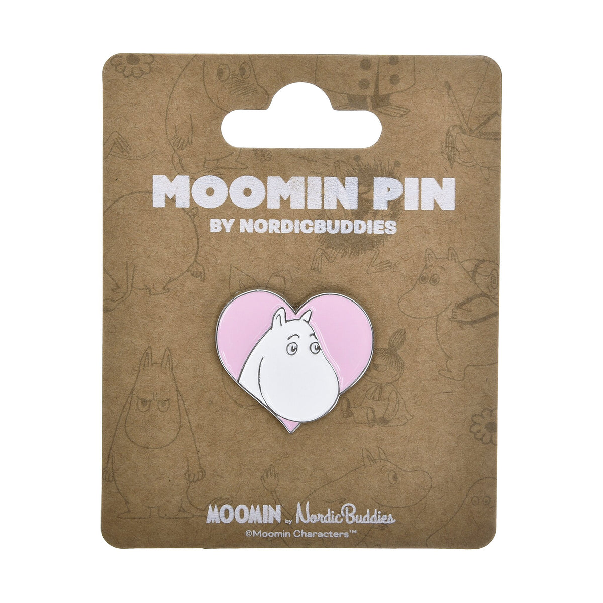 Nordicbuddies ピンバッジ（ムーミン/ハート）MPIN6