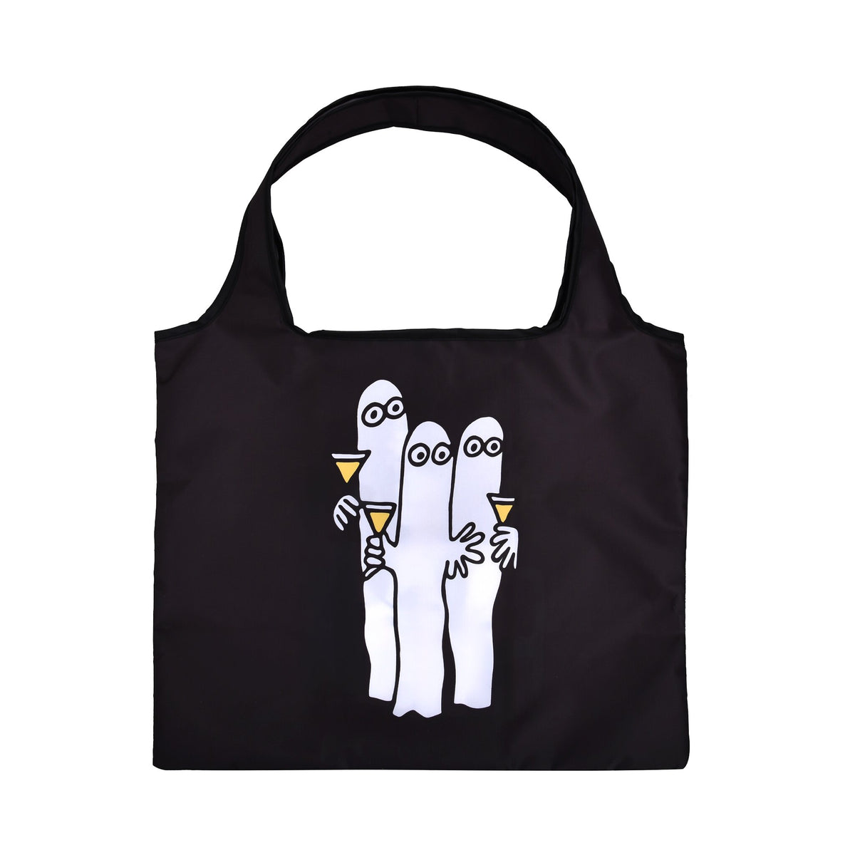 Nordicbuddies ショッピングバッグ（ニョロニョロ/ブラック）HATT122A
