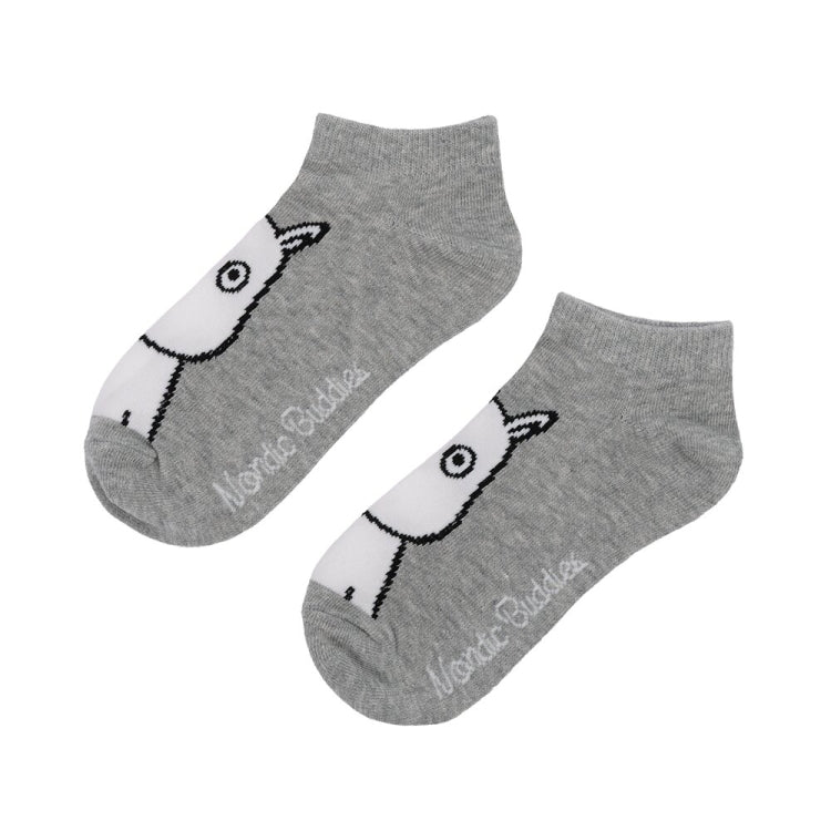 5月下旬頃お届け予定＊NordicBuddies クラシックアンクルソックス（ムーミン/たたずむ/グレー）MOOMIN37A＜予約商品＞