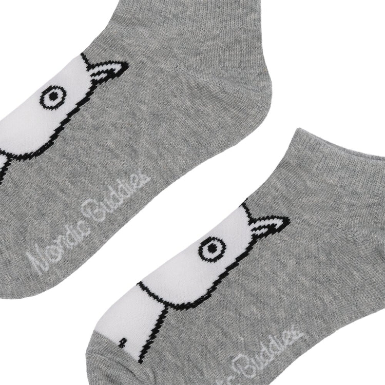 5月下旬頃お届け予定＊NordicBuddies クラシックアンクルソックス（ムーミン/たたずむ/グレー）MOOMIN37A＜予約商品＞