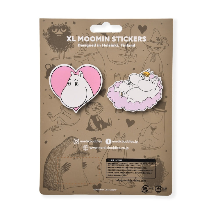 5月下旬頃お届け予定＊NordicBuddies ステッカーセット（ハート/雲）MOOMIN67J＜予約商品＞