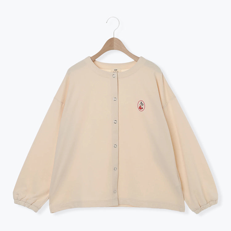 【Moomin×Samansa Mos2】ミニ裏毛カーディガン（キナリ）2201769