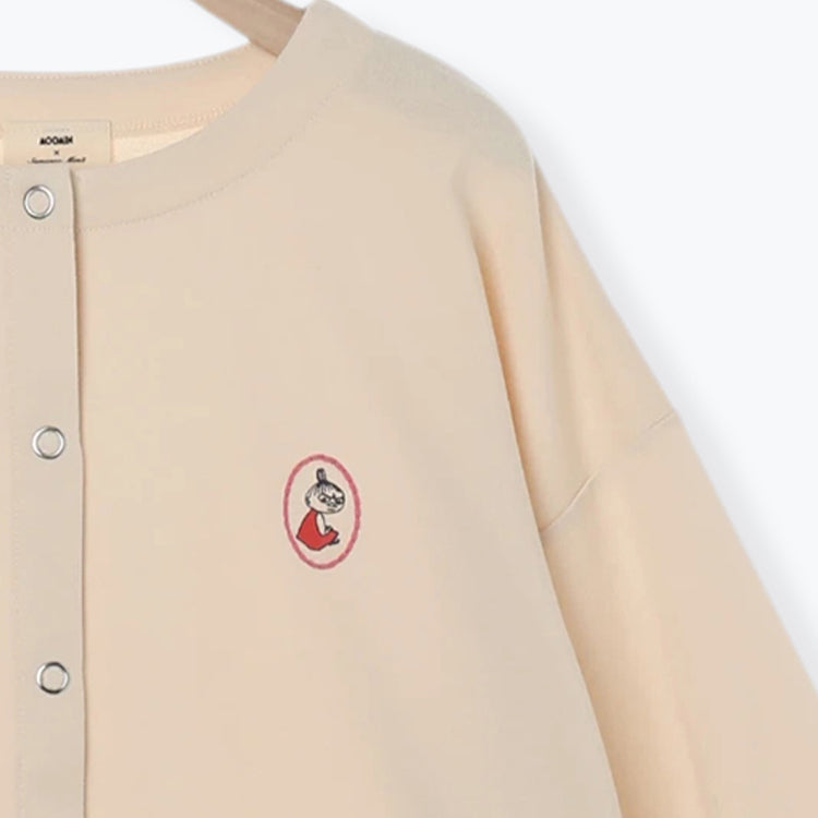 【Moomin×Samansa Mos2】ミニ裏毛カーディガン（キナリ）2201769