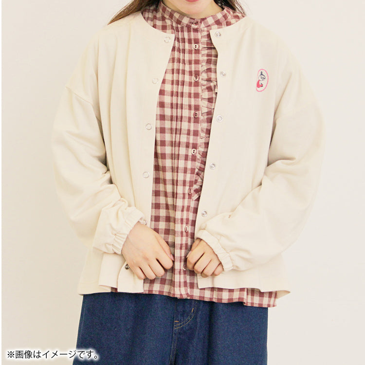 【Moomin×Samansa Mos2】ミニ裏毛カーディガン（キナリ）2201769