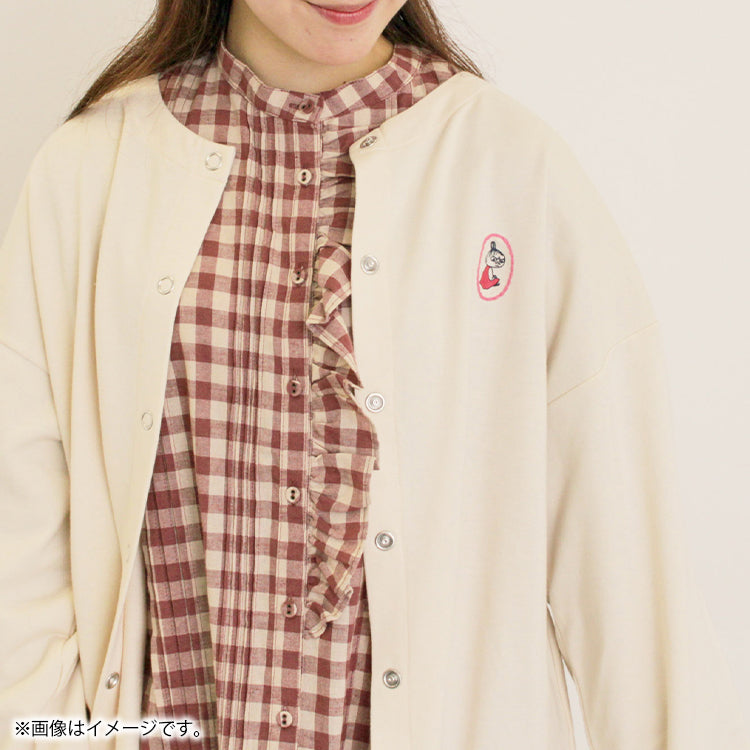 【Moomin×Samansa Mos2】ミニ裏毛カーディガン（キナリ）2201769