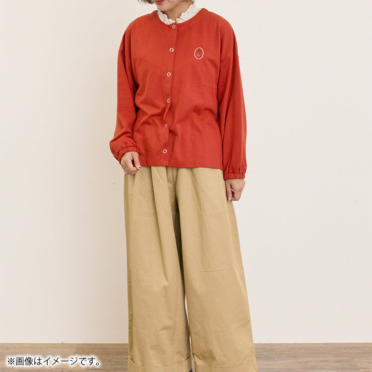 【Moomin×Samansa Mos2】ミニ裏毛カーディガン（レッド）2201769