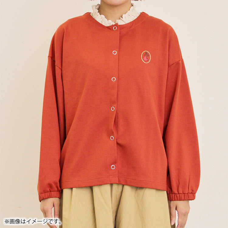 【Moomin×Samansa Mos2】ミニ裏毛カーディガン（レッド）2201769