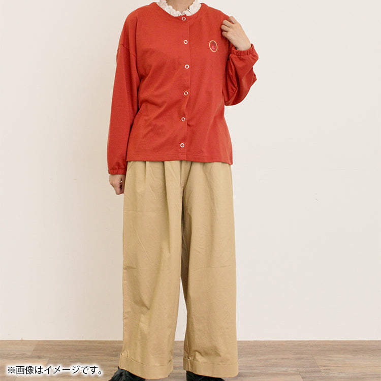 【Moomin×Samansa Mos2】ミニ裏毛カーディガン（レッド）2201769