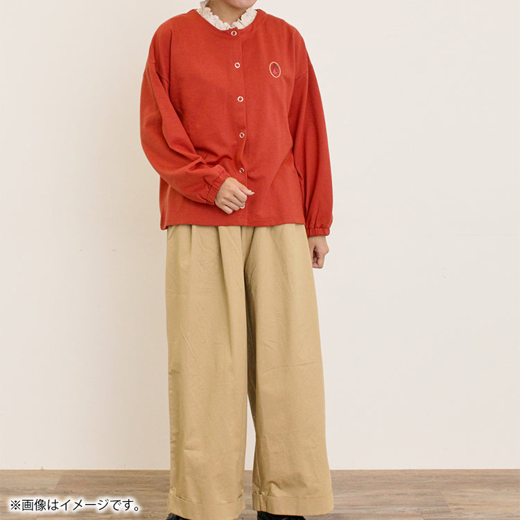 【Moomin×Samansa Mos2】ミニ裏毛カーディガン（レッド）2201769