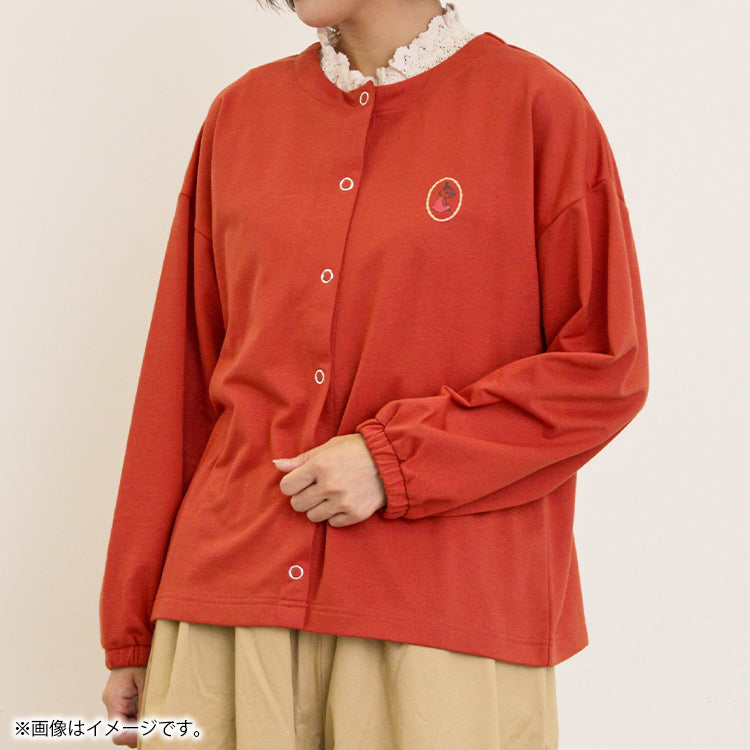 【Moomin×Samansa Mos2】ミニ裏毛カーディガン（レッド）2201769