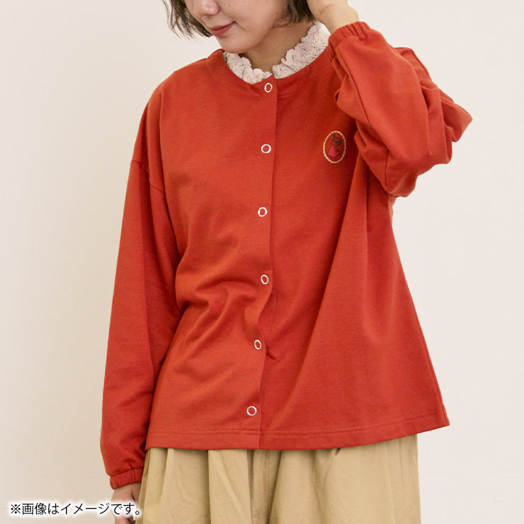 【Moomin×Samansa Mos2】ミニ裏毛カーディガン（レッド）2201769