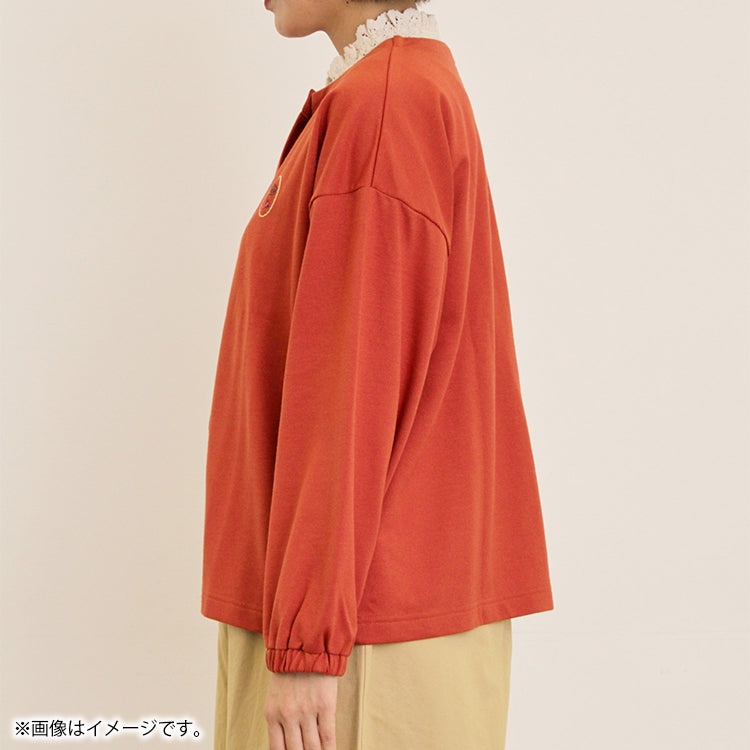 【Moomin×Samansa Mos2】ミニ裏毛カーディガン（レッド）2201769