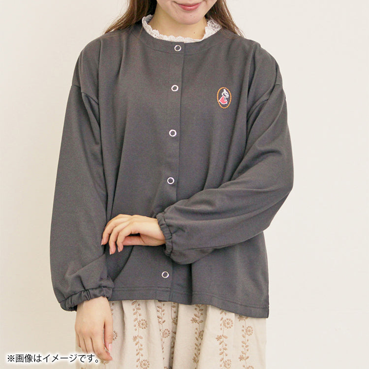 【Moomin×Samansa Mos2】ミニ裏毛カーディガン（チャコール）2201769