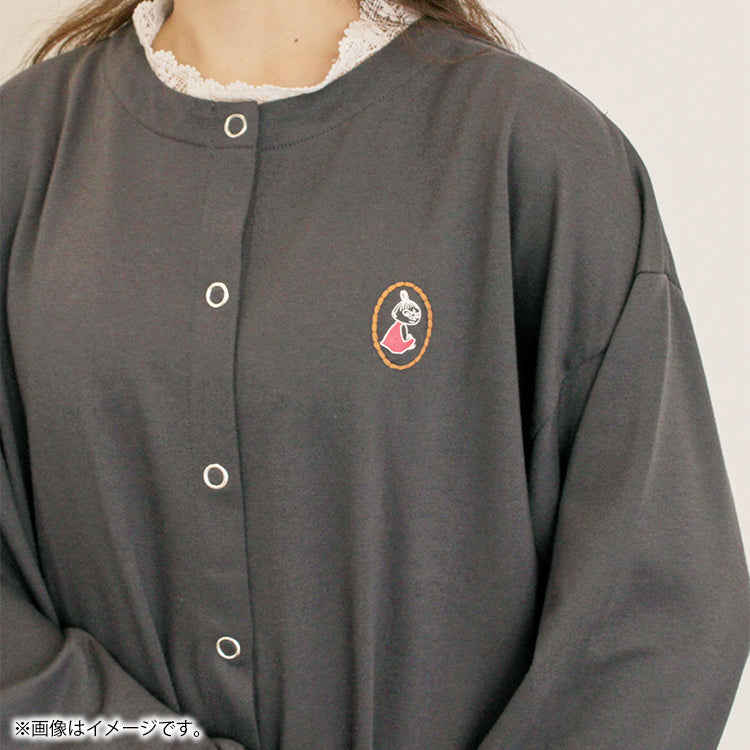 【Moomin×Samansa Mos2】ミニ裏毛カーディガン（チャコール）2201769