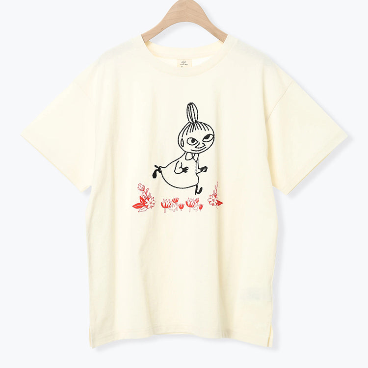 Moomin×Samansa Mos2 ぽこぽこ刺しゅうTシャツ（オフホワイト）2202091