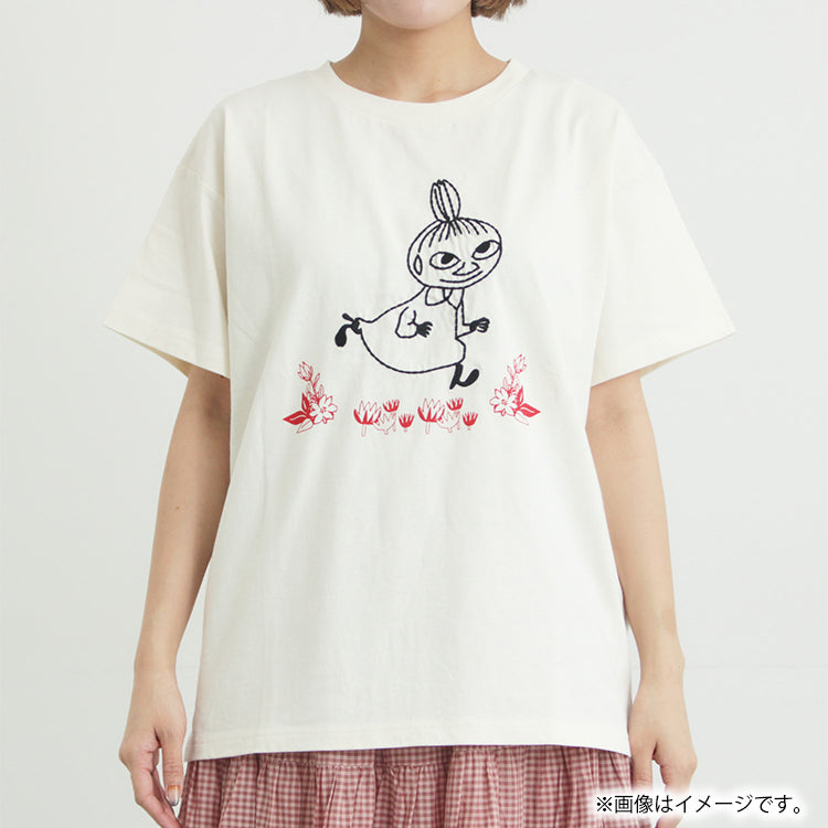 Moomin×Samansa Mos2 ぽこぽこ刺しゅうTシャツ（オフホワイト）2202091