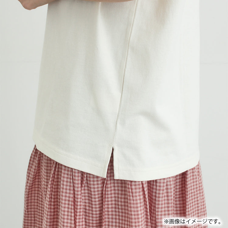 Moomin×Samansa Mos2 ぽこぽこ刺しゅうTシャツ（オフホワイト）2202091