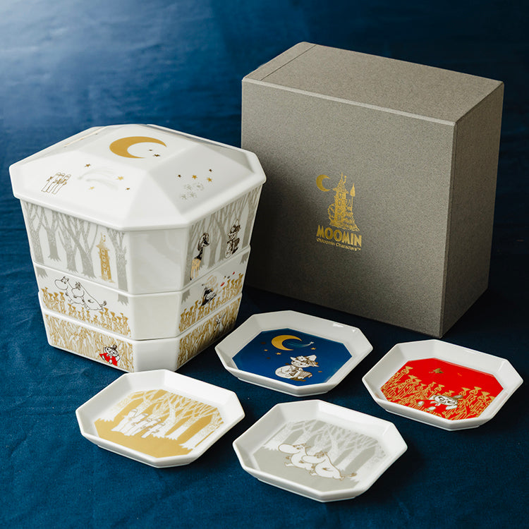 3段隅切重箱 小皿揃MM9700-381 - MOOMIN SHOP