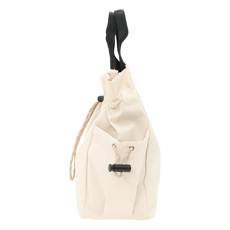 Moomin×Samansa Mos2 インナー総柄巾着バッグ（ベージュ）2801966【航空便不可】