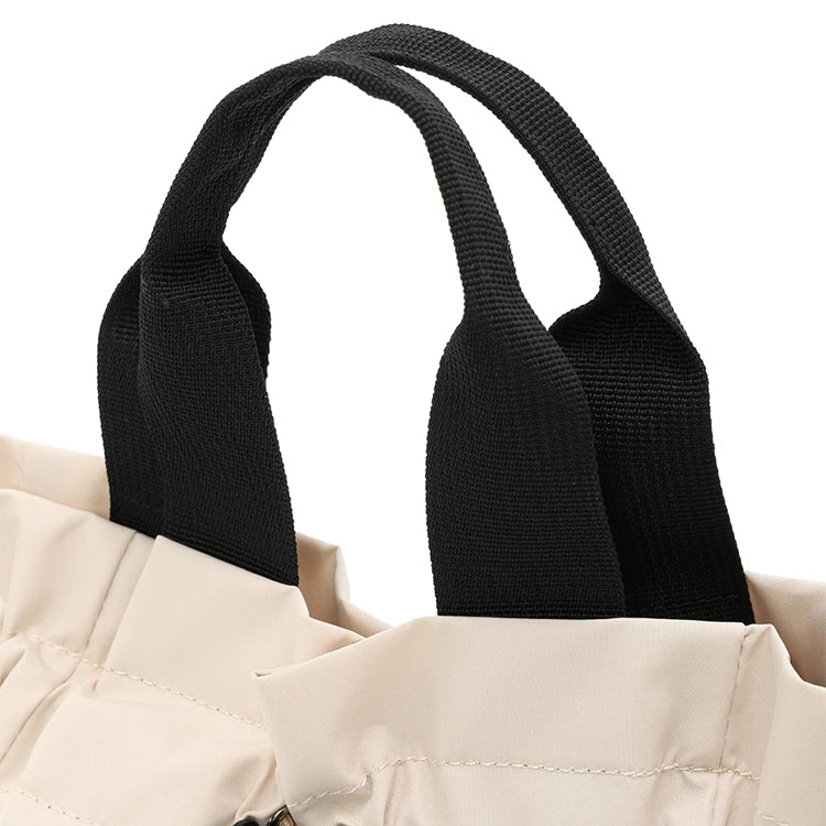 Moomin×Samansa Mos2 インナー総柄巾着バッグ（ベージュ）2801966【航空便不可】